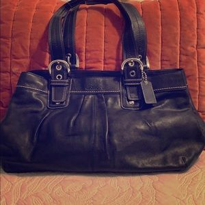 Large Leather Coach Bag